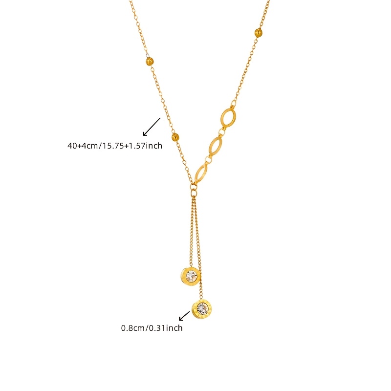 Y-Shaped Women's Necklace with Tassel Pendant